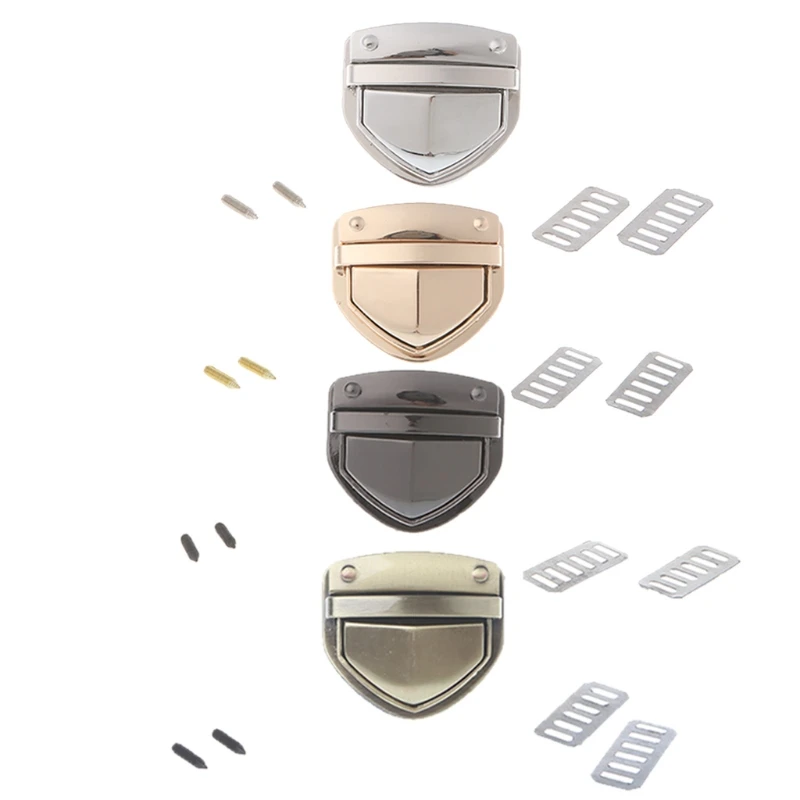 

THINKTHENDO Fashion Popular Metal Clasp Turn Lock Twist Lock for DIY Handbag Bag Purse Hardware Accessories