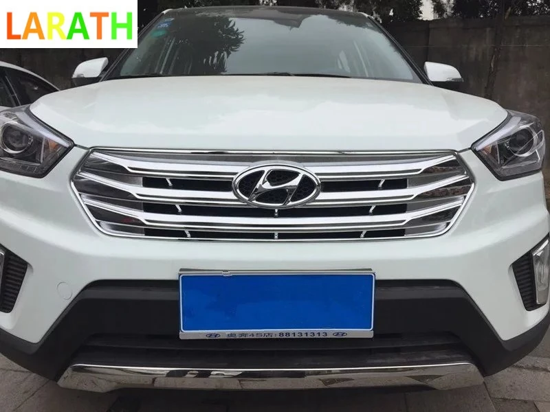 Автомобильный Стайлинг для Hyundai Creta IX25 2015 2016 2017 ABS Хромированная внешняя решетка