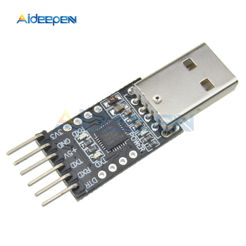 1 шт. CP2102 USB 2 0 к TTL UART модуль 6Pin серийный преобразователь STC Замена FT232 адаптера 3 В/5