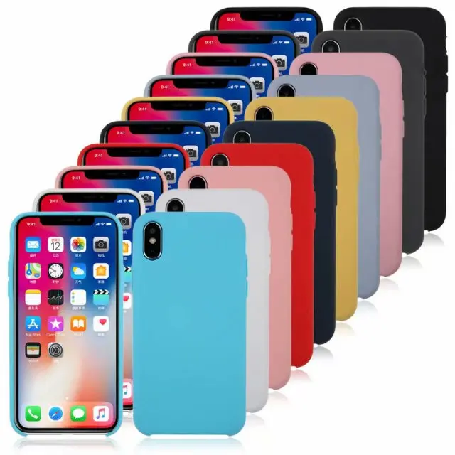Официальный жидкий силиконовый резиновый чехол-накладка для iPhone 11 Pro Max X XS Max XR 6 6S Plus 6 7 8 Plus Мягкий сенсорный чехол Fundas