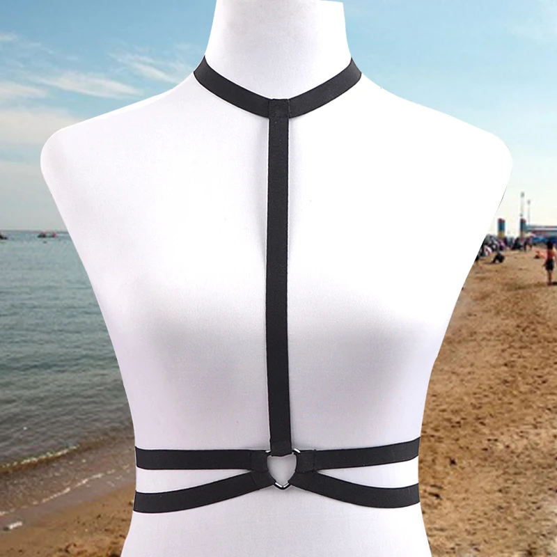 Сексуальное нижнее белье в клетку для тела бюстгальтер груди и трусики маленький