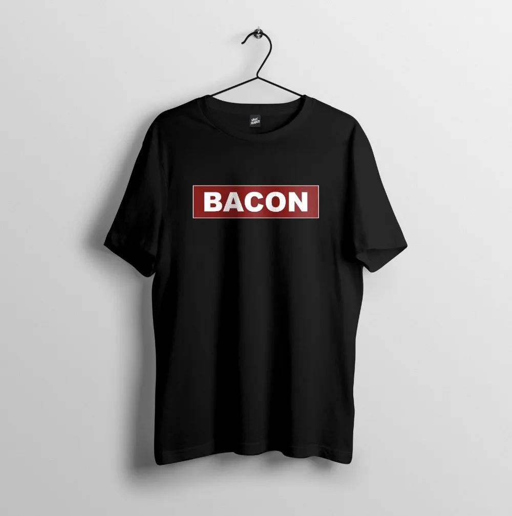 Футболка Bacon-забавный подарок-мужская футболка унисекс из 100% хлопка для всей