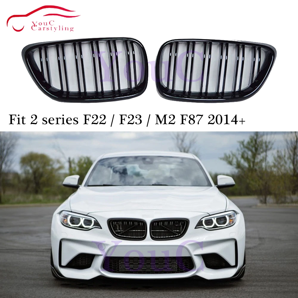 Передняя решетка радиатора F22 гоночный гриль для BMW 2 серии F23 M2 F87 220i 228i M235i
