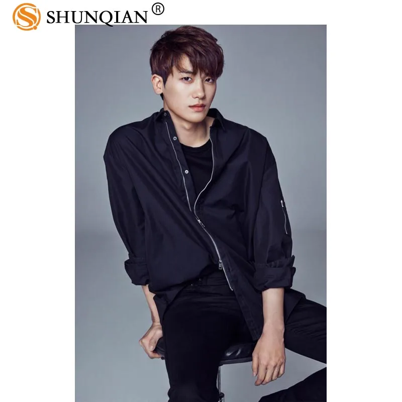 Высококачественный атласный постер с принтом в Корейском стиле поп парке Hyung Sik