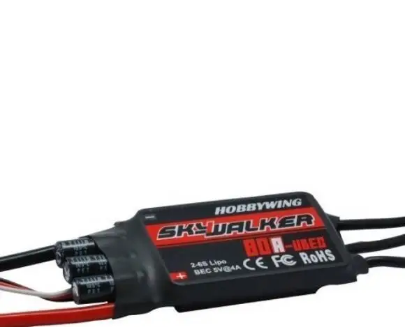 Hobbywing SKYWALKER ESC 2 6s 15A/20A/30A/40A/50A/60A/80A Build in bec UBEC бесколлекторный р/у вертолет самолет