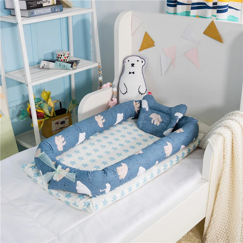 

Baby portable bed in the bed removable and washable baby isolation bed newborn baby bionic bed full detachable design