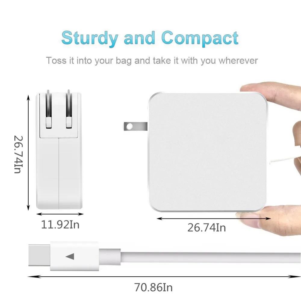 USB C 29W 45W 61W 65W 20V 2.25A 3.25A 20 3 V 3A зарядное устройство для MacBook Mac Pro 13 дюймов 2016 Xiaomi Air