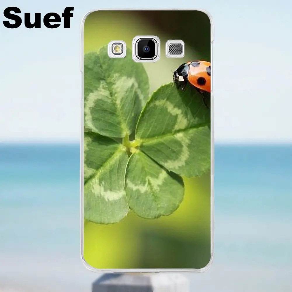 Suef четыре листа клевера модные ТПУ сумочки для аксессуаров Galaxy Alpha Core Prime Note 2 3 4 5 S3
