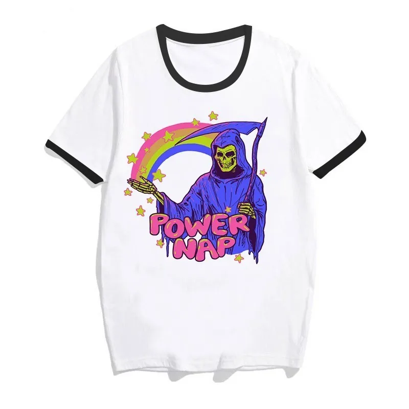 1127 Сатана футболка винтажная женская футболка Let's Summon Demons Graphic tees tops Harajuku Tumblr Футболка женская забавная футболка на Хэллоуин - Цвет: 1127