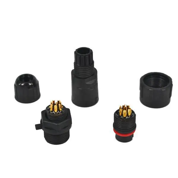 Новинка 4 шт. 8 контактов M14 IP68 водонепроницаемый разъем 8Pin промышленная панель