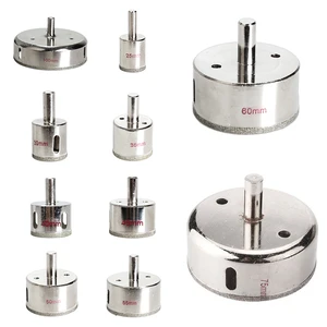 Алмазные сверла для стекла, мрамора, плитки, гранита или дерева, 25-100 мм