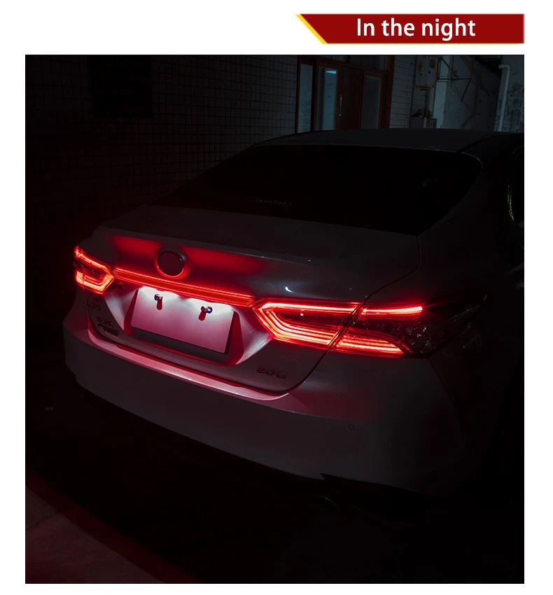 AKD Тюнинг автомобилей задние фонари для Toyota Camry гибридные задние фонари светодиодный DRL ходовые огни Противотуманные фары Задние парковочные огни