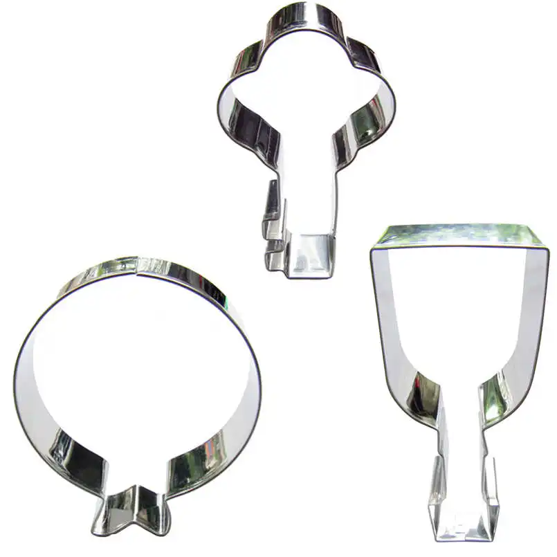 Форма ключа шара винной чашки 3 шт формы для вырезания печенья инструменты