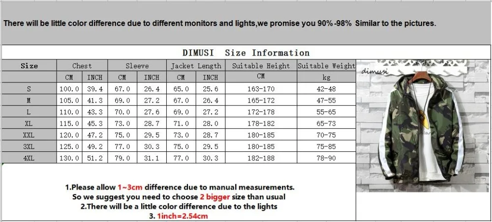 

DIMUSI Mens Jackets Spring Men Casual Windbreaker Camouflage Hooded Coats Bomber Jackets Mens Fashion Hip Hop Coats Clothing 4XL