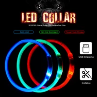 usb charging led dog collar glowing light cuttable collar for dogs cats puppies cool dog supplies cat supplies products for dogs