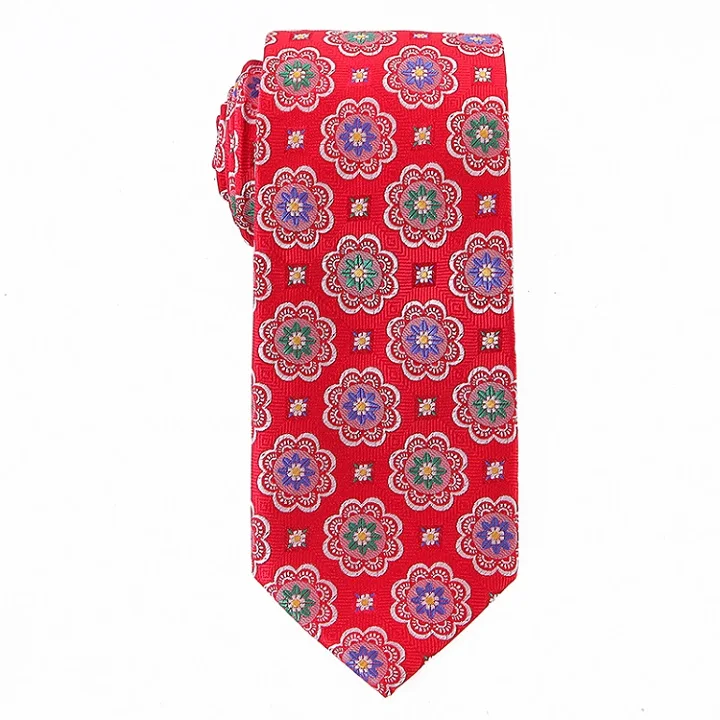 floral tie FPT-004 Портной Смит 1200 стежков 7,5 см мужские галстуки, новые мужские модные галстуки с узором пейсли, жаккардовые галстуки Corbatas Gravata, мужской деловой толстый галстук - Цвет: floral tie FPT-004