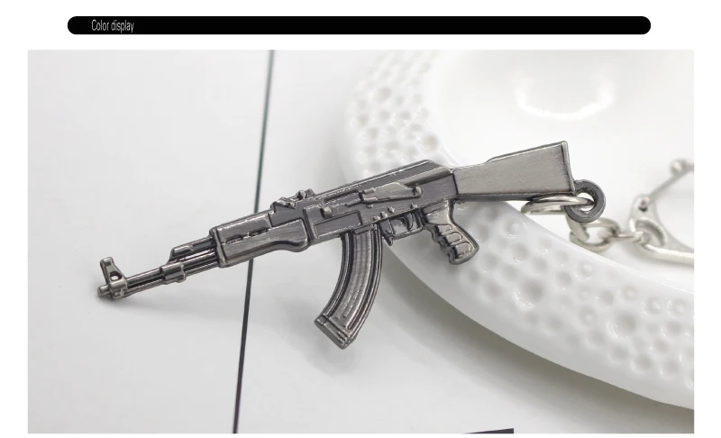Модный AK-47 пистолет брелок-пистолет M60 пустынный Орел левое колесо пистолет брелок стрелковое оружие Модель металлический брелок ювелирные изделия Прямая поставка