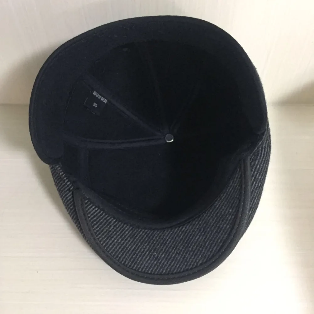 Men wear warm ear warmers berets in autumn The old man's retro cap is completely enclosed | Аксессуары для одежды