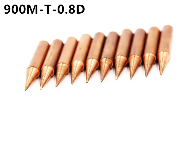 

Диамагнитный медный наконечник паяльника 10X 900m-t-0. 8d, бессвинцовый наконечник для паяльника 933.376.907.913.951.98d, 852D + паяльная станция