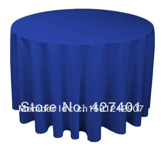 Hot Sale 120&quot Royal Blue Round Table Cloth Polyester Plain Cover For Wedding Events &ampParty Decoration | Дом и сад
