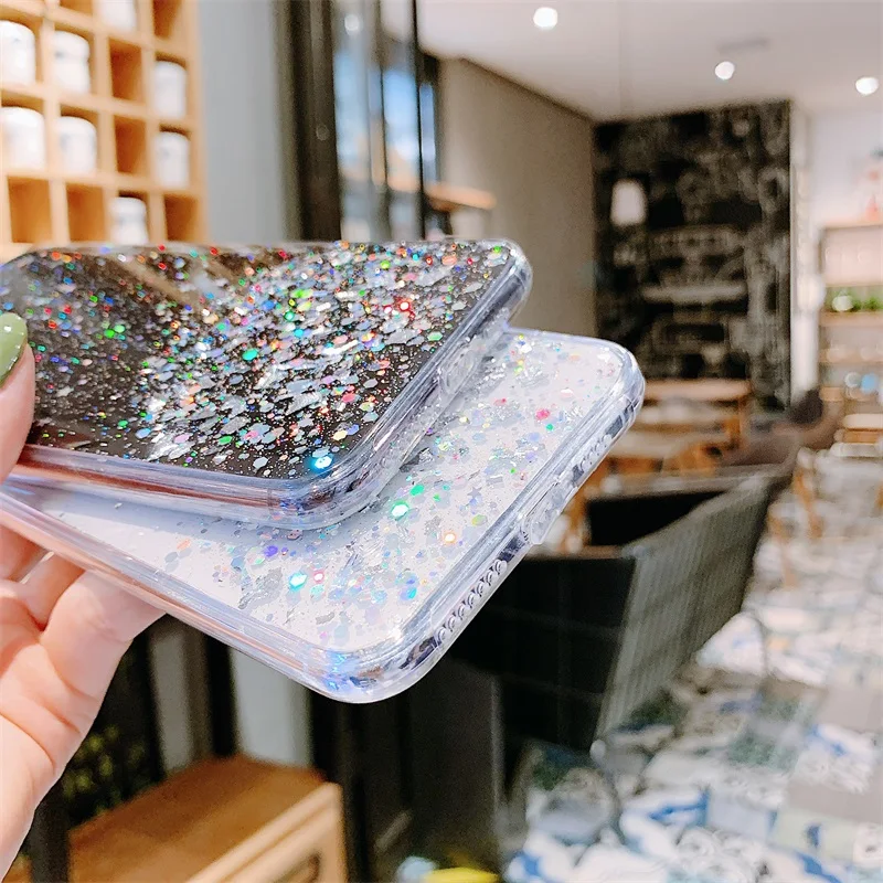 Fashion Candy Color Bling Gold Foil Phone Case For Huawei P30 P20 Pro Mate 20 10 Nova 4 3 Honor 8X Back Cover Fundas |