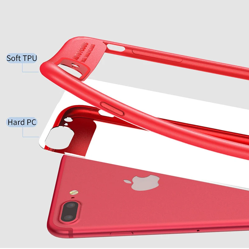 Брендовый зеркальный чехол Baseus для iPhone 8, 7 Plus, Роскошный прозрачный Ультратонкий чехол из поликарбоната и термополиуретана, чехол для iPhone 8, чехол