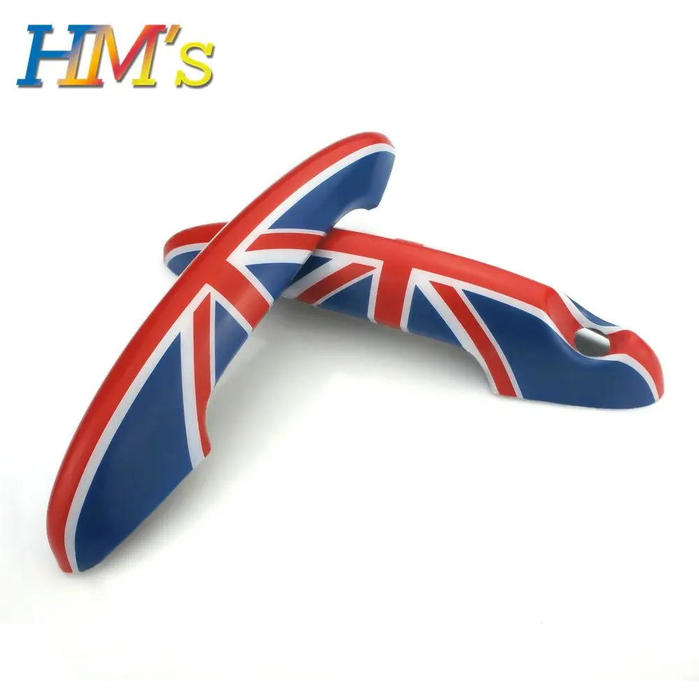2PCS Red Jack Наклейки для MINI Countryman Clubman, дверные ручки, наклейки для MINI Cooper R55 R56 R57 R58 R59 R60 R61, аксессуары для стайлинга автомобилей - Название цвета: 2PCS Red Jack
