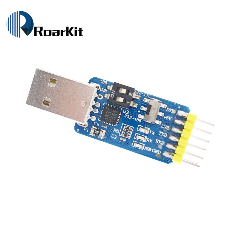 Шесть многофункциональных последовательных модулей 6 в 1 CP2102 usb Поворотная ТТЛ