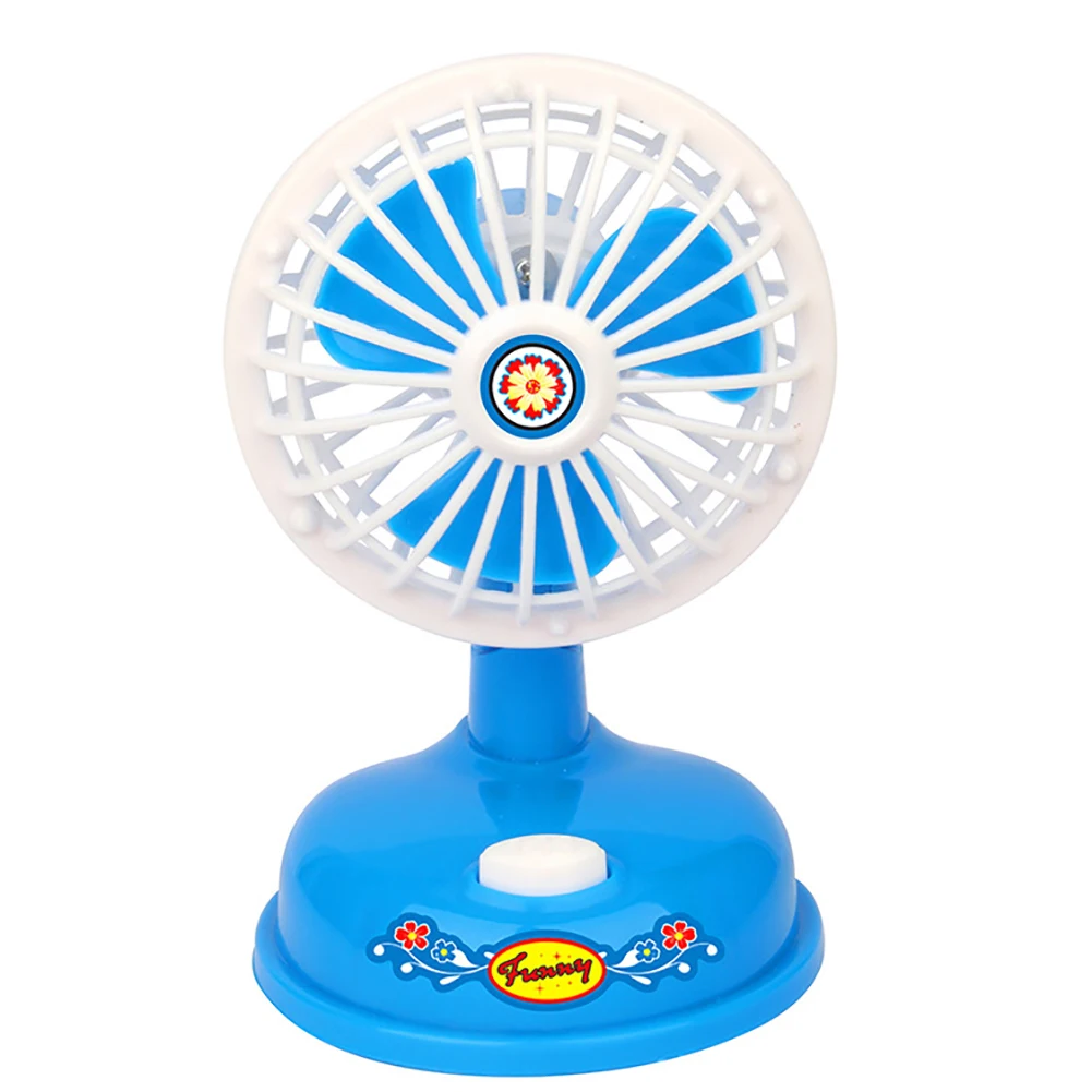 Fan Мини-Имитация игры, игрушка для макияжа, щетка для чистки, стиральная машина, вентилятор на холодильник, кукольный домик, мебель, детские игрушки, домашние игрушки - Цвет: Fan
