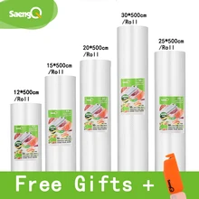 SaengQ 5 рулонов/много жизни Кухня Еда вакуум сумка сумки для хранения для вакуумный упаковщик еда свежий долго сохраняя 12+ 15 20 25 30 см* 500