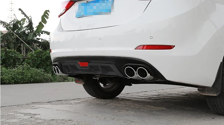 Для Elantra задний спойлер ABS задний бампер диффузор защитные бамперы для hyundai Elantra после хром задний спойлер 2012