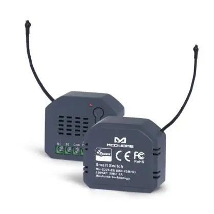 Z-Wave Plus роликовый затвор модуль устройства MCO HOME C221 с функцией измерения энергии для однофазного асинхронного двигателя переменного тока 3298