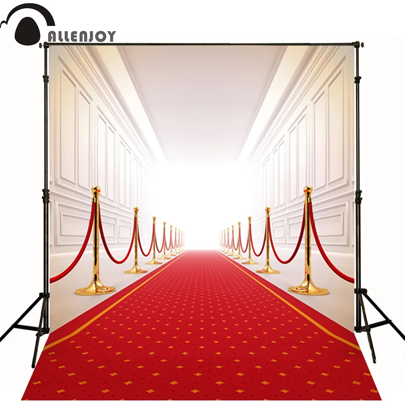 

Allenjoy photography backdrops red carpet photocall Wedding bright entrance gallery background photo studio props wallpapers