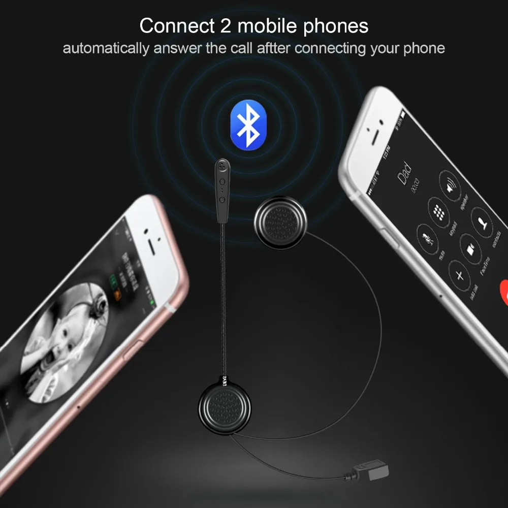 EJEAS E1 мотоциклетный шлем Bluetooth гарнитура BT 4 1 стерео музыкальные наушники HD звук