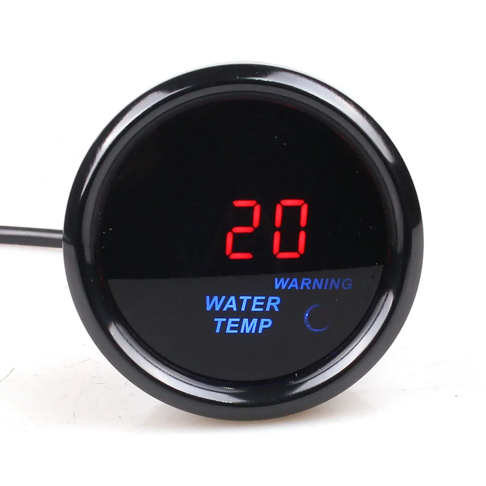 2 дюйма(52 мм) Красный Цифровой Автомобильный датчик температуры воды автоматический измеритель температуры воды с датчиком