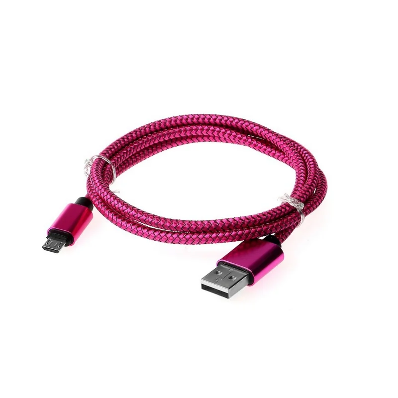 Micro USB 2A кабель для быстрой зарядки с нейлоновой оплеткой кабель для зарядки для samsung S7 J7 J5 J1 Redmi note 5 провод для быстрой зарядки