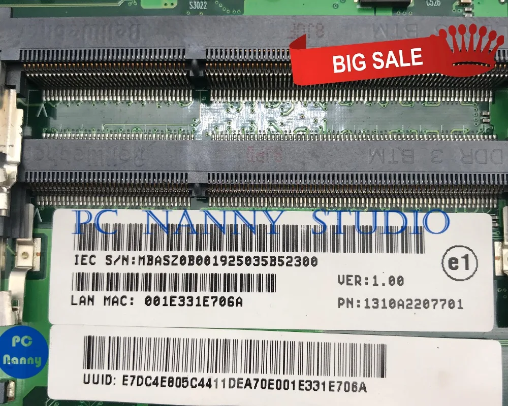 ПК Няня для ACER aspire 8930 8930G материнская плата ноутбука MBSSZ0B001 DDR3
