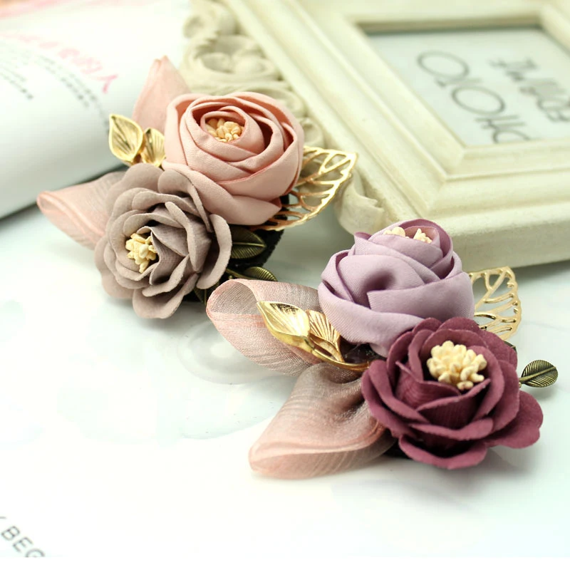 1 шт. Женская Брошь из ткани в виде цветка | Украшения и аксессуары