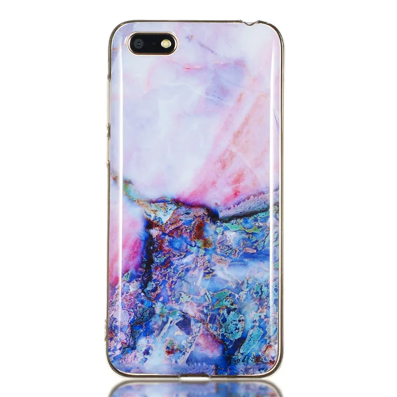 Для huawei Y5 2018/наслаждаться 7 Case Soft ТПУ цветные Мрамор узор случаи мобильного