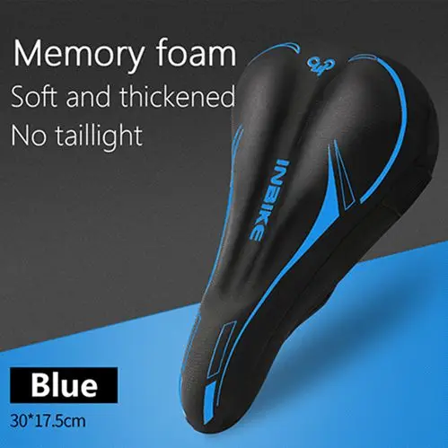 Foam Without Light INBIKE, удобный чехол на седло велосипеда с задним фонариком, подушка для горного велосипеда, силикагель, плотные дышащие аксессуары для велоспорта SC9 - Цвет: Foam Without Light