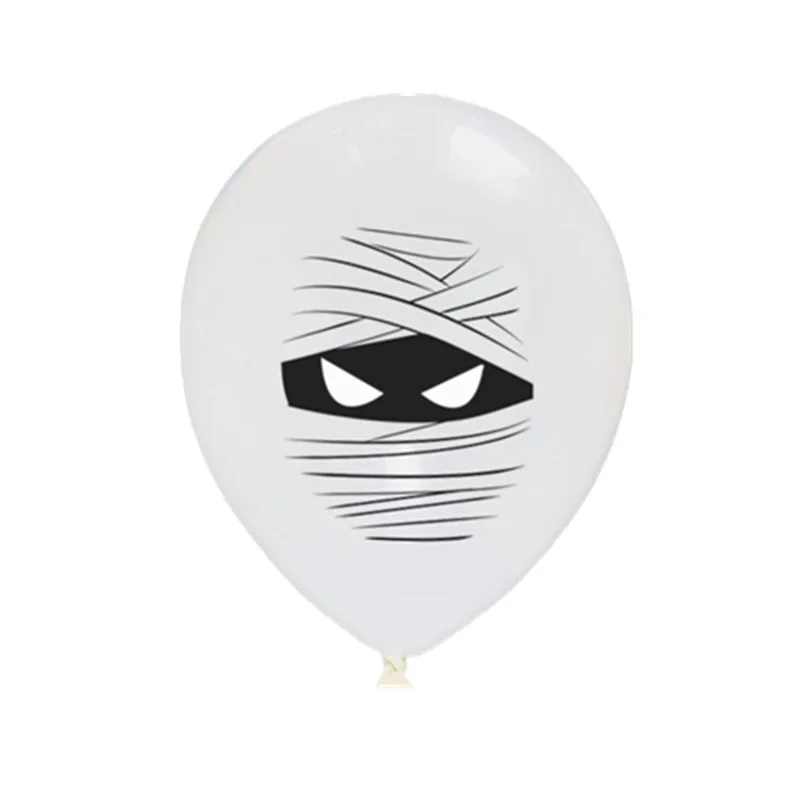 10pcs D 10 шт 12inch Хеллоуина воздушных шаров из латекса, комплект из двух частей с изображением черепа Spieder шар «летучая мышь» Globos декор для Хэллоуина, вечеринки Набор детских игрушек - Цвет: 10pcs D
