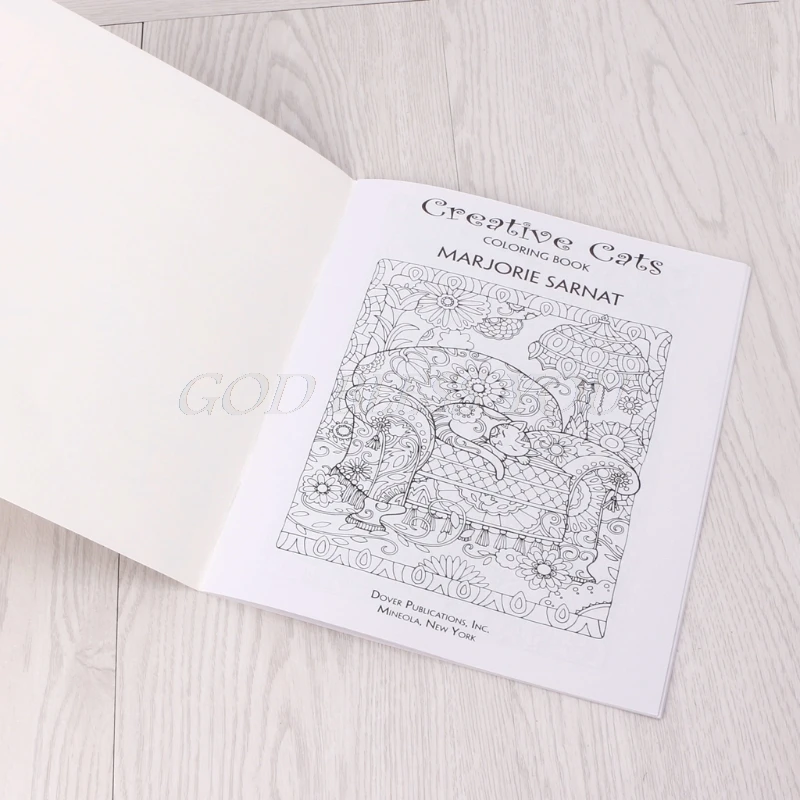 24 Pages Creative Cat Coloring Book Kill Time Painting Drawing For Children Dropshipping | Канцтовары для офиса и дома