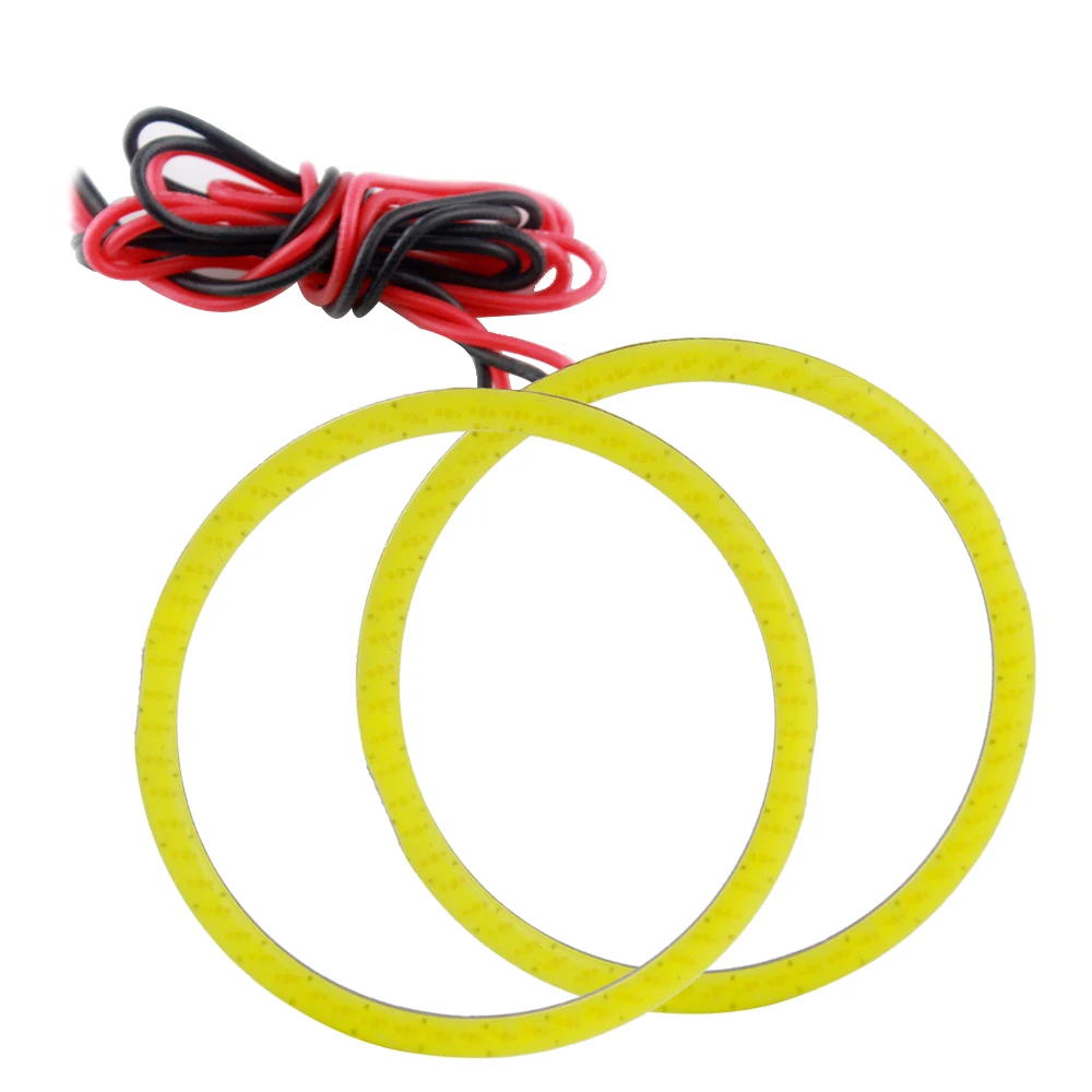 YM E Bright 2 пары (4 шт.) 70 мм COB 60 SMD LED DC 12V автомобильная фара Angel Eye Halo Кольцо ангельские