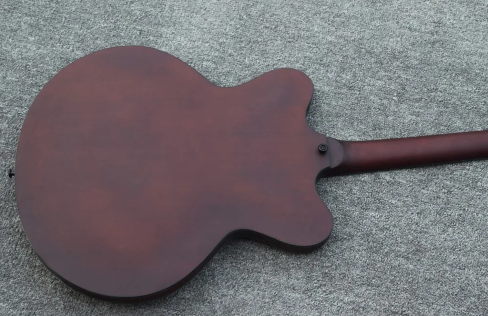 Новинка 2019 Заводская и атласная гитара Hofner jazz с полым корпусом тонкая