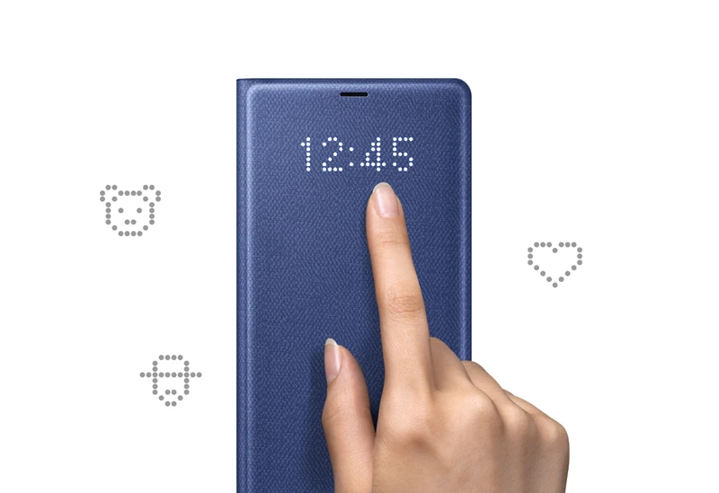 Оригинальный светодиодный защитный чехол для Samsung Galaxy Note 8 N9500 Note8 N950F SM функция
