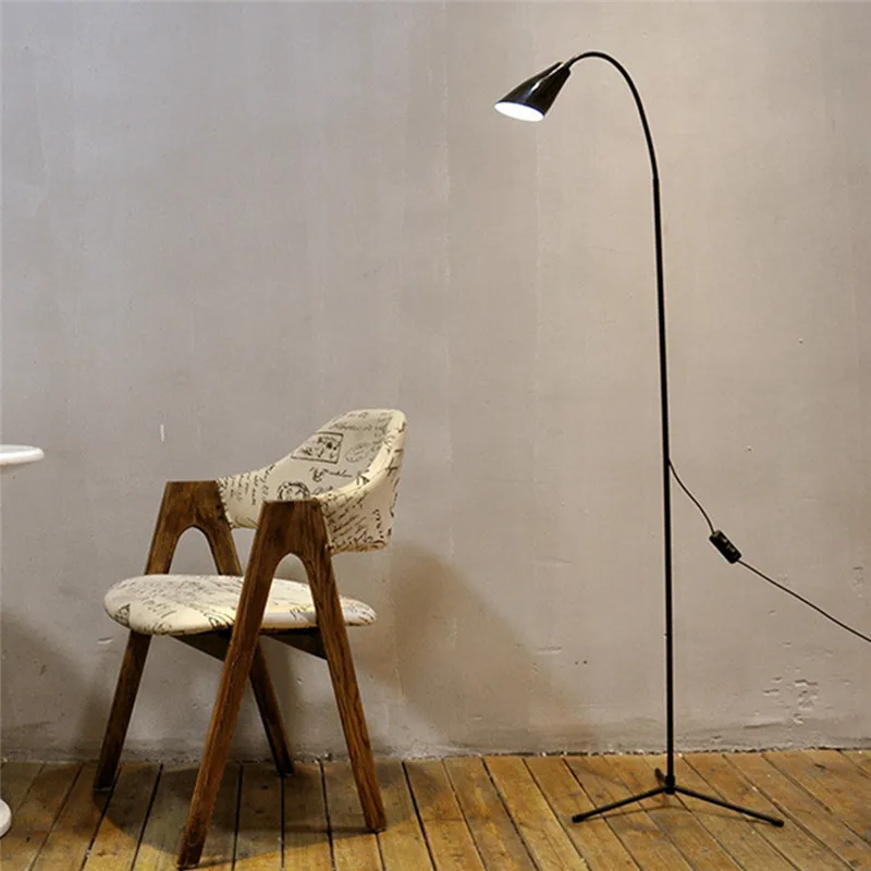 CLAITE Modern Stand Floor Lamp 7W White& Warm White Dimmer USB Desk Reading Light Fixture for Bedroom Living Room