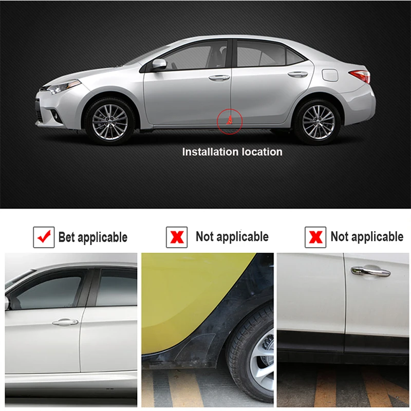 Овере 1 комплект двери автомобиля защиты Анти наклейки против столкновения для