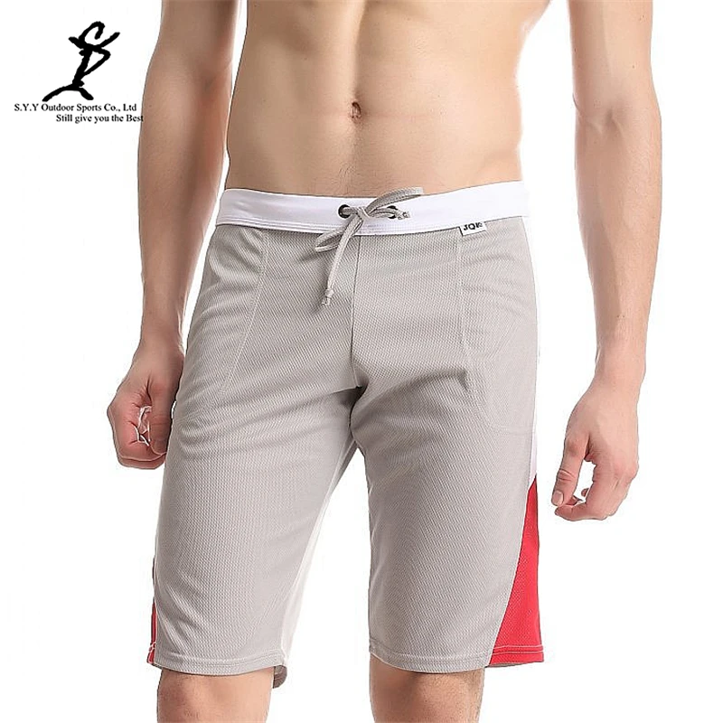 Для мужчин тренажерный зал Фитнес Цвет лоскутное шорты для бега тренировки