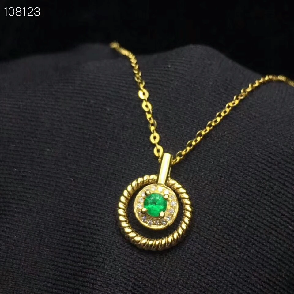 KJJEAXCMY boutique jewels 925 Чистое серебро инкрустированный натуральный изумруд Дамский