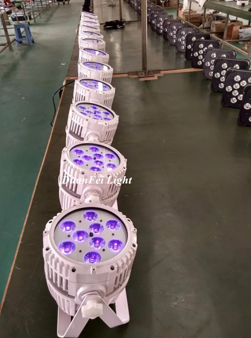 24 lot Waterproof par 64 led 9x18w rgbwa+uv battery wireless can outdoor wedding uplightings | Освещение